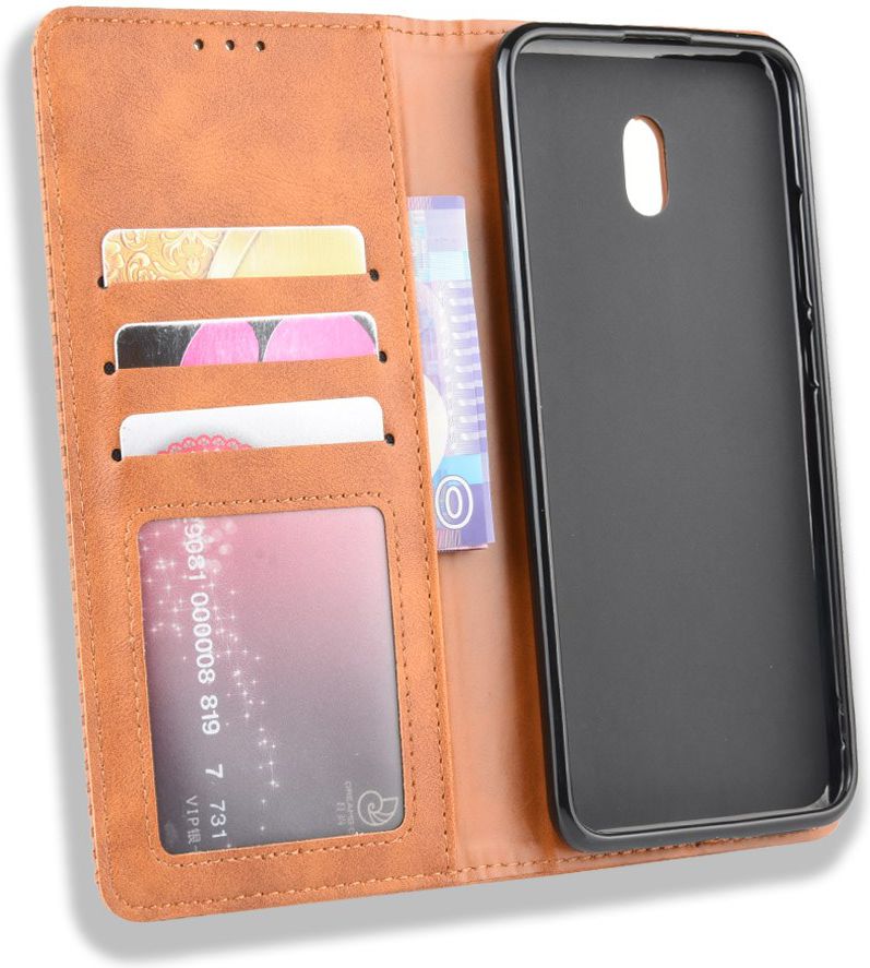 Xiaomi Redmi 8A Retro Portemonnee Hoesje Bruin afbeelding 5