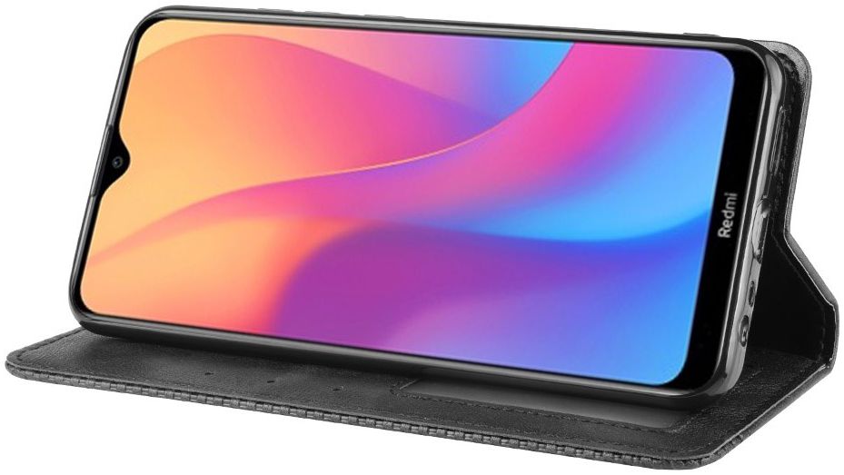 Xiaomi Redmi 8A Retro Portemonnee Hoesje Zwart afbeelding 3