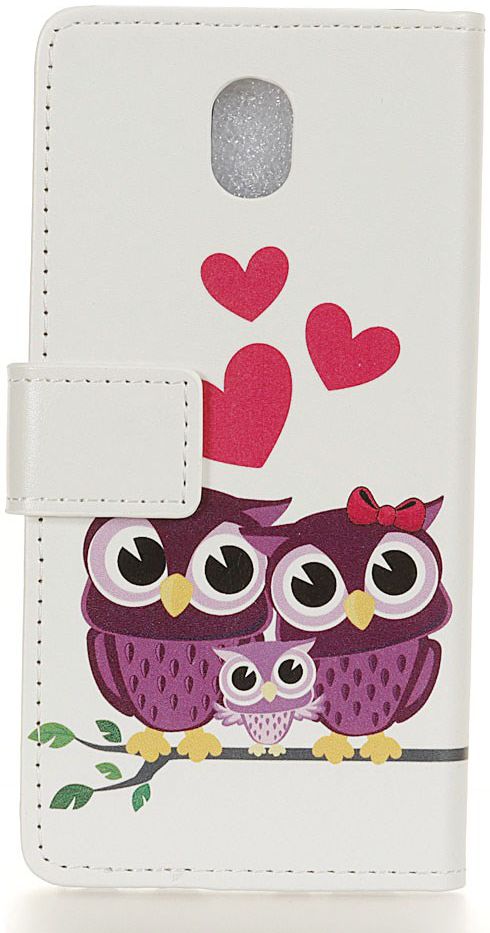 Xiaomi Redmi 8A Portemonnee Hoesje met Uilen Print afbeelding 5