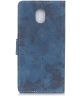 Xiaomi Redmi 8A Vintage Portemonnee Stand Hoesje Blauw