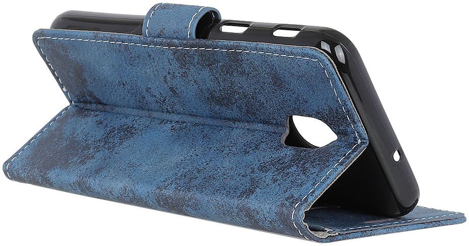 Xiaomi Redmi 8A Vintage Portemonnee Stand Hoesje Blauw afbeelding 7