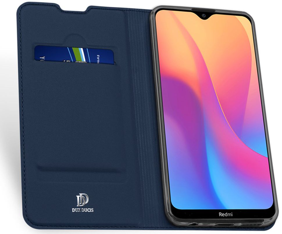 Dux Ducis Premium Book Case Xiaomi Redmi 8A Hoesje Blauw afbeelding 1