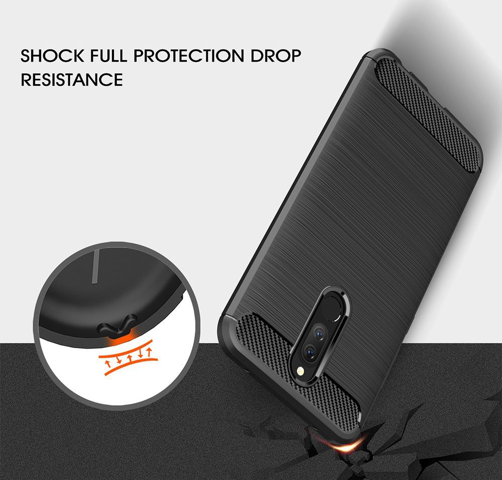 Xiaomi Redmi 8A Geborsteld TPU Hoesje Zwart afbeelding 2