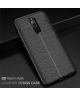 Xiaomi Redmi 8A Hoesje met Kunstleer Coating Zwart