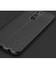 Xiaomi Redmi 8A Hoesje met Kunstleer Coating Zwart