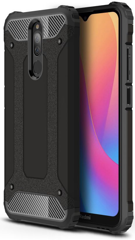 Xiaomi Redmi 8A Hybride Hoesje Zwart afbeelding 1