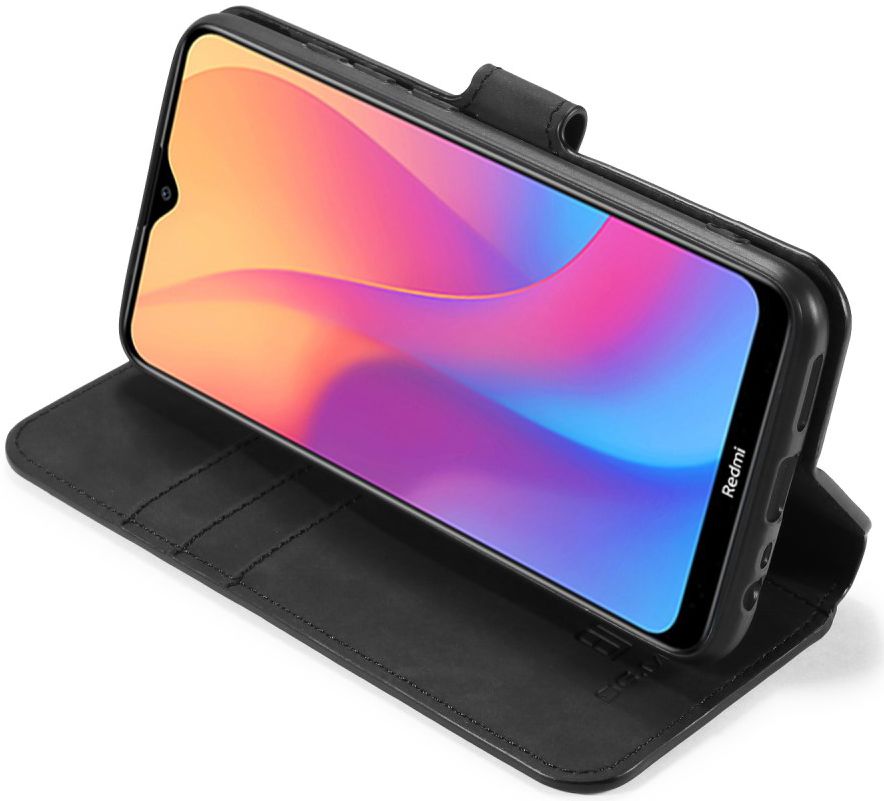 DG Ming Xiaomi Redmi 8A Retro Portemonnee Hoesje Zwart afbeelding 2