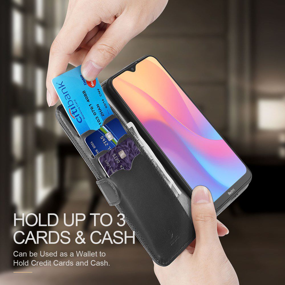 Dux Ducis Kado Series Xiaomi Redmi 8A Portemonnee Hoesje Zwart afbeelding 4