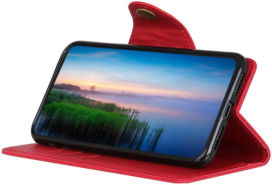 Xiaomi Redmi Note 8T Bookcase Hoesje Rood afbeelding 5