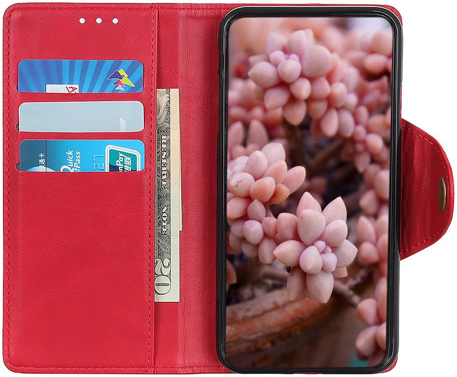 Xiaomi Redmi Note 8T Bookcase Hoesje Rood afbeelding 6