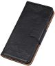 Xiaomi Redmi Note 8T Crazy Horse Leather Wallet Case Zwart