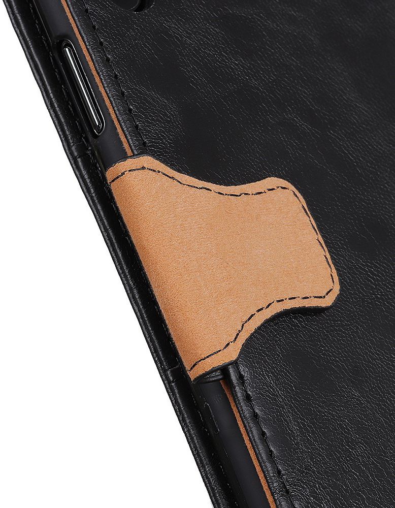 Xiaomi Redmi Note 8T Crazy Horse Leather Wallet Case Zwart afbeelding 9