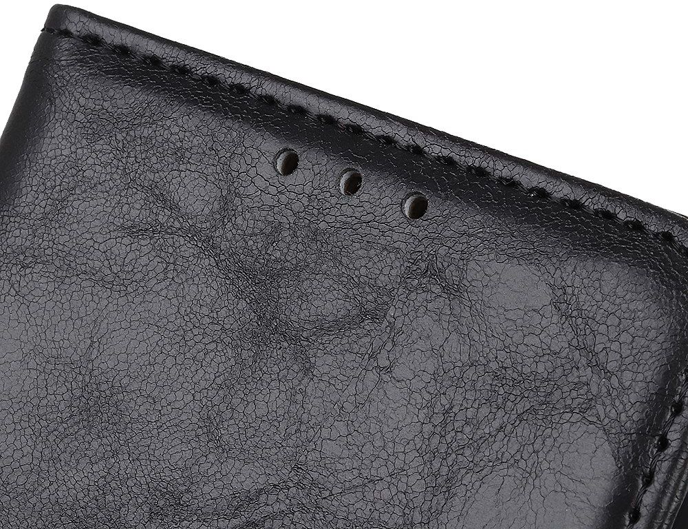 Xiaomi Redmi Note 8T Crazy Horse Leather Wallet Case Zwart afbeelding 10