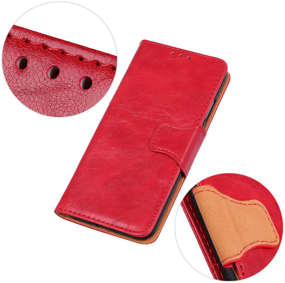 Xiaomi Redmi Note 8T Crazy Horse Portemonnee Hoesje Rood afbeelding 12