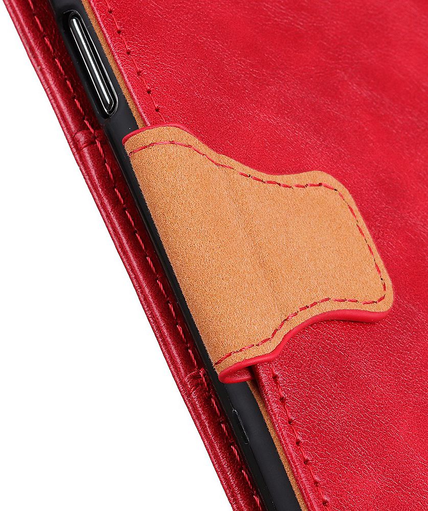 Xiaomi Redmi Note 8T Crazy Horse Portemonnee Hoesje Rood afbeelding 9