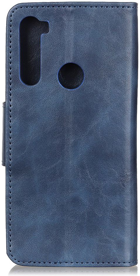 Xiaomi Redmi Note 8T Crazy Horse Leren Portemonnee Hoesje Blauw afbeelding 2