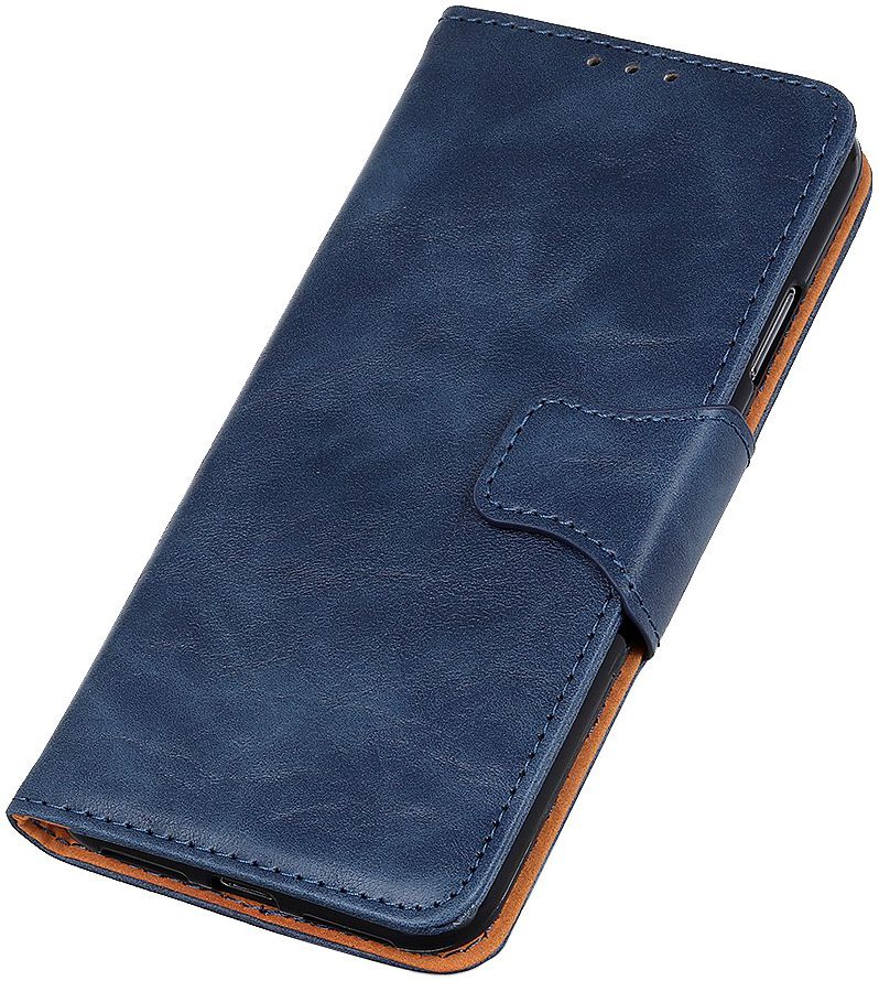 Xiaomi Redmi Note 8T Crazy Horse Leren Portemonnee Hoesje Blauw afbeelding 6