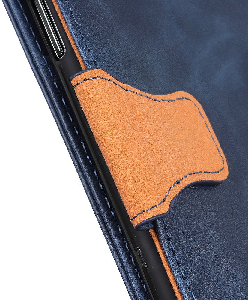Xiaomi Redmi Note 8T Crazy Horse Leren Portemonnee Hoesje Blauw afbeelding 7