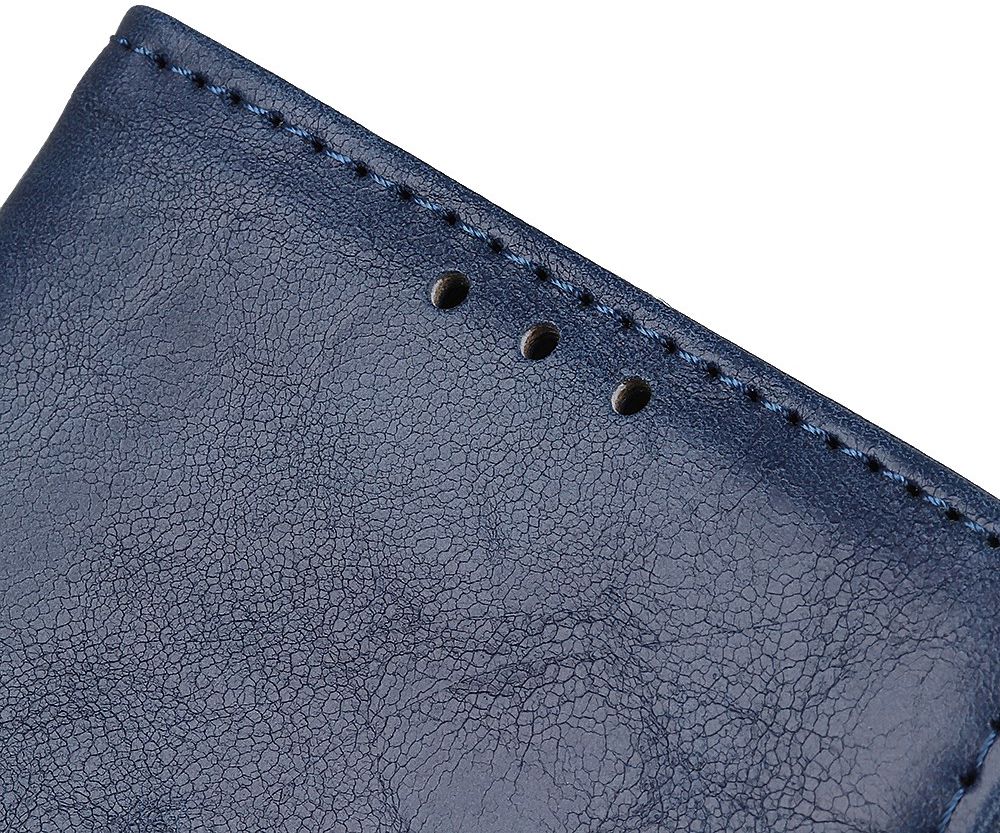 Xiaomi Redmi Note 8T Crazy Horse Leren Portemonnee Hoesje Blauw afbeelding 8