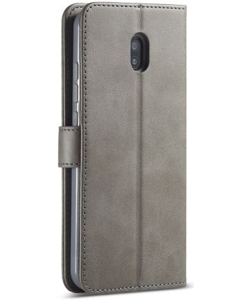 Xiaomi Redmi 8A Portemonnee Stand Bookcase Hoesje Grijs Hoesjes