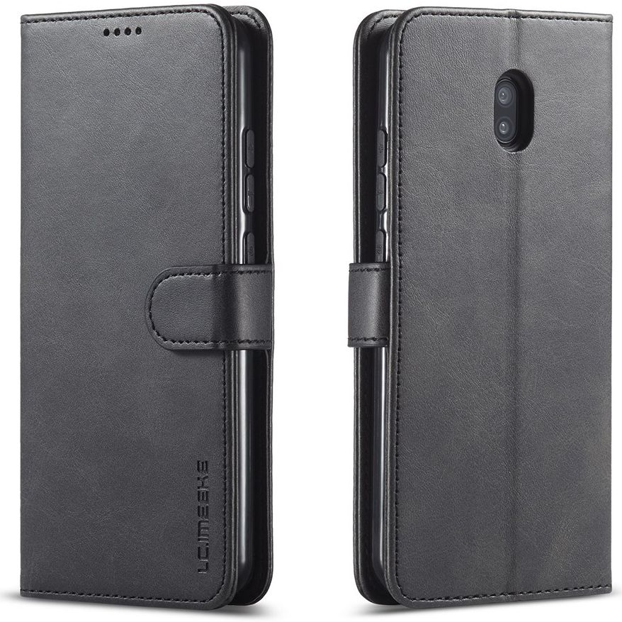Xiaomi Redmi 8A Portemonnee Stand Bookcase Hoesje Zwart afbeelding 2