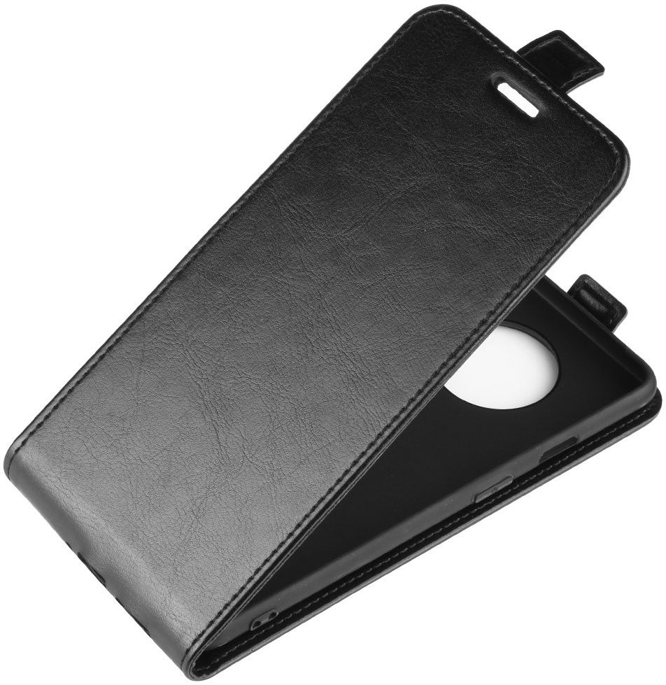 OnePlus 7T Verticaal Flip Hoesje Zwart afbeelding 3