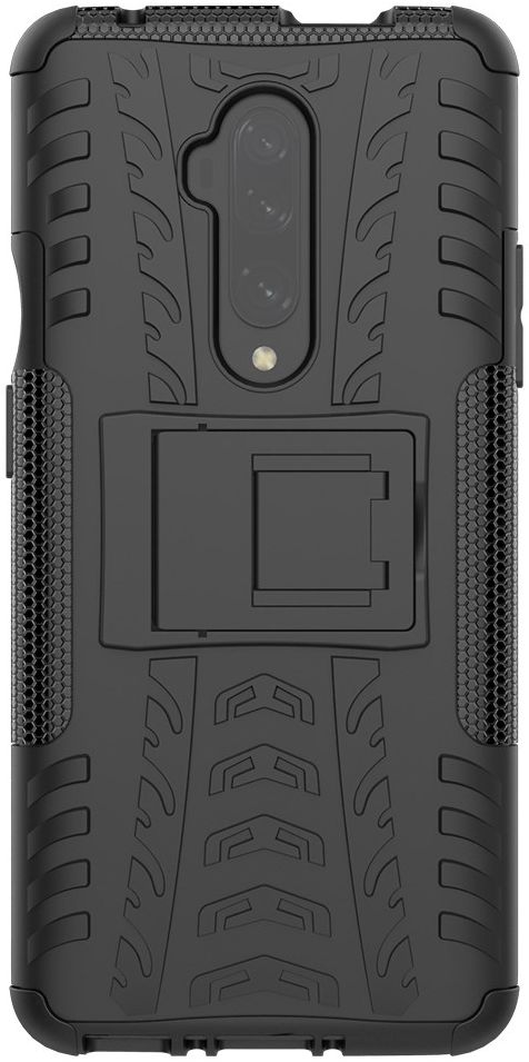 OnePlus 7T Pro Robuust Hybride Hoesje Zwart afbeelding 7