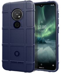 Nokia 7.2 Anti-Shock Hybride Hoesje Blauw