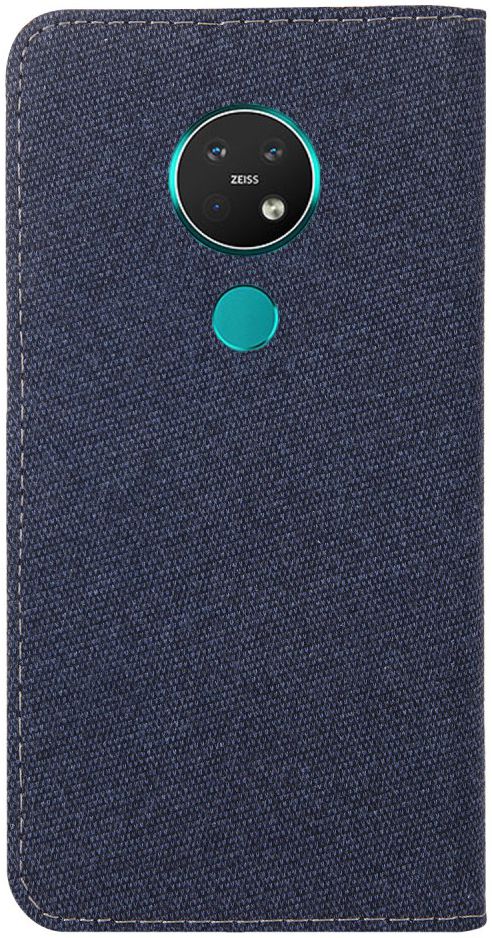 Nokia 6.2 / 7.2 Portemonnee Hoesje met Standaard Blauw afbeelding 5