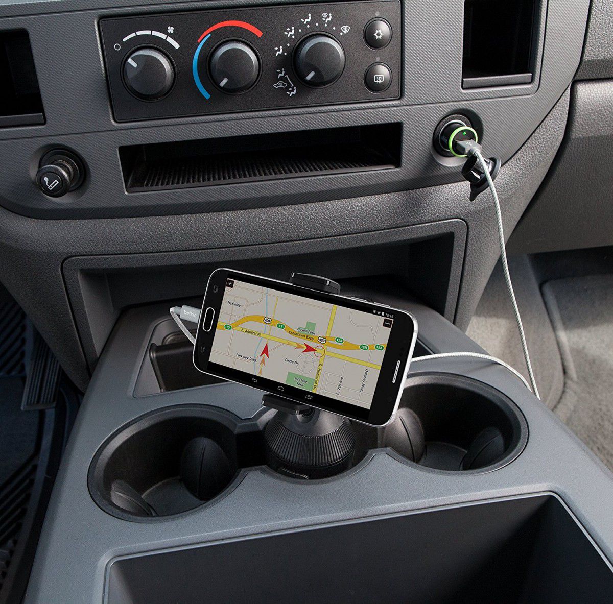 Belkin Car Cup Universele Telefoonhouder voor Auto Bekerhouder Zwart afbeelding 3