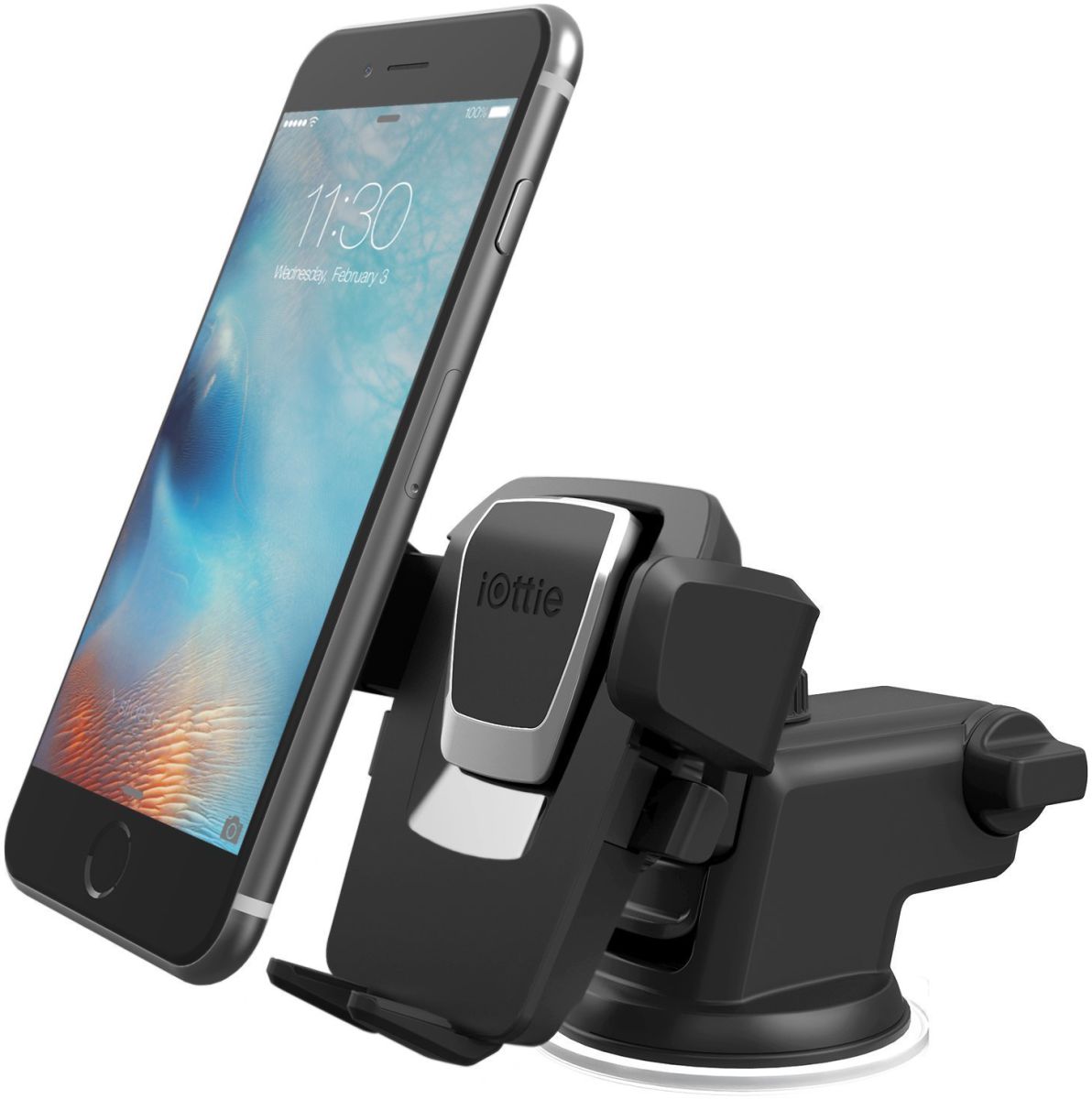 iOttie Easy One Touch 3 Auto Dashboard Houder met Zuignap Zwart afbeelding 1