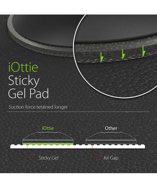 iOttie Easy One Touch 3 Auto Dashboard Houder met Zuignap Zwart afbeelding 6