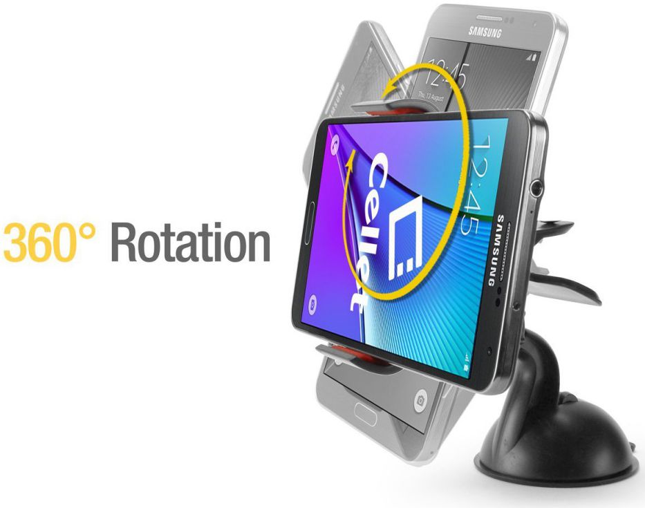 Universele Dashboard Autohouder Voor Smartphone en Telefoon Zwart afbeelding 5