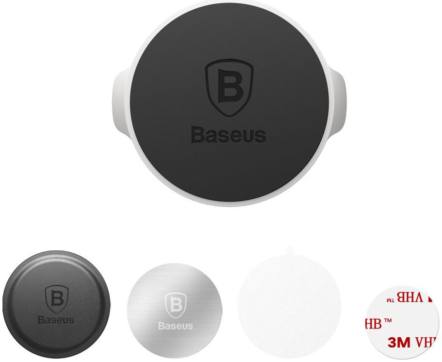 Baseus Small Ears Universele Magnetische Telefoonhouder Zilver afbeelding 10