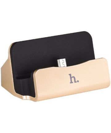 Hoco Oplaad Docking Station Universeel Micro USB Gold Houders