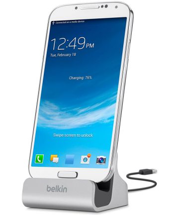 Belkin PowerHouse Micro-USB Dock Telefoonhouder met Oplader Zwart Houders