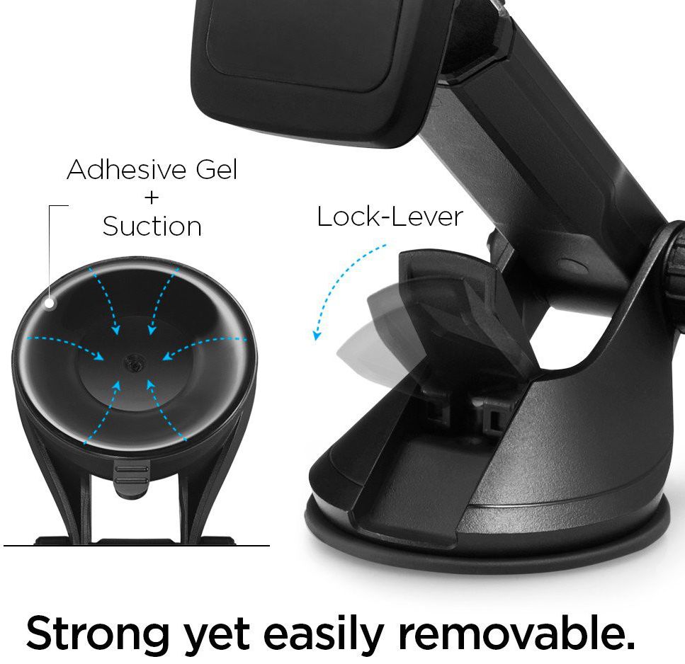 Spigen Kuel H35 Universele Verstelbare Auto Telefoonhouder Zwart afbeelding 2