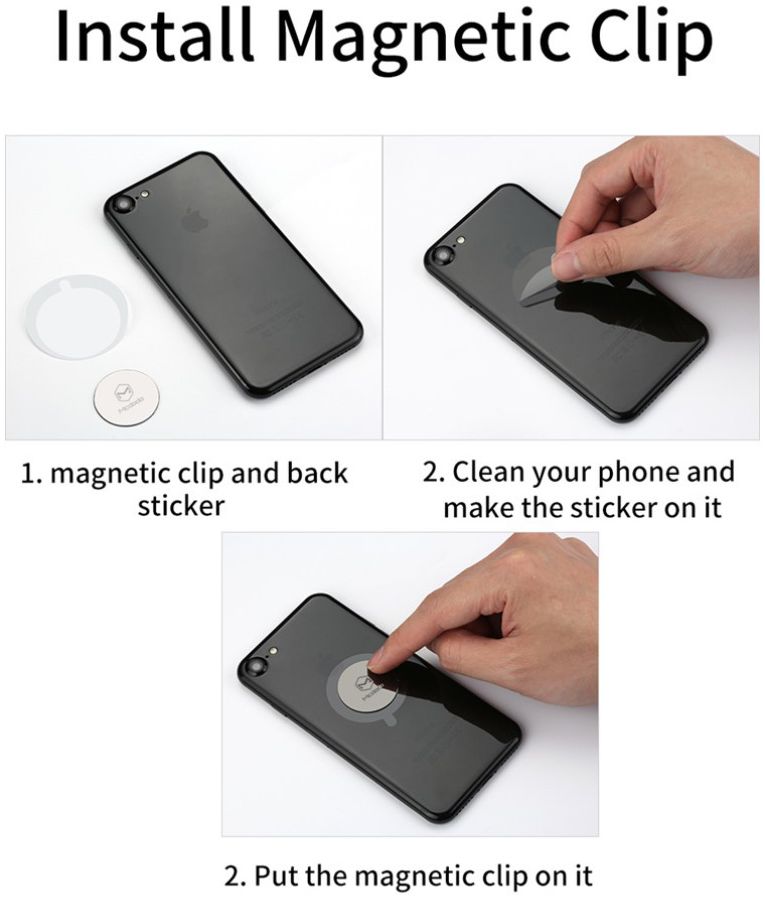 Magnetische Universele Auto Ventilatierooster Telefoonhouder Zwart afbeelding 12
