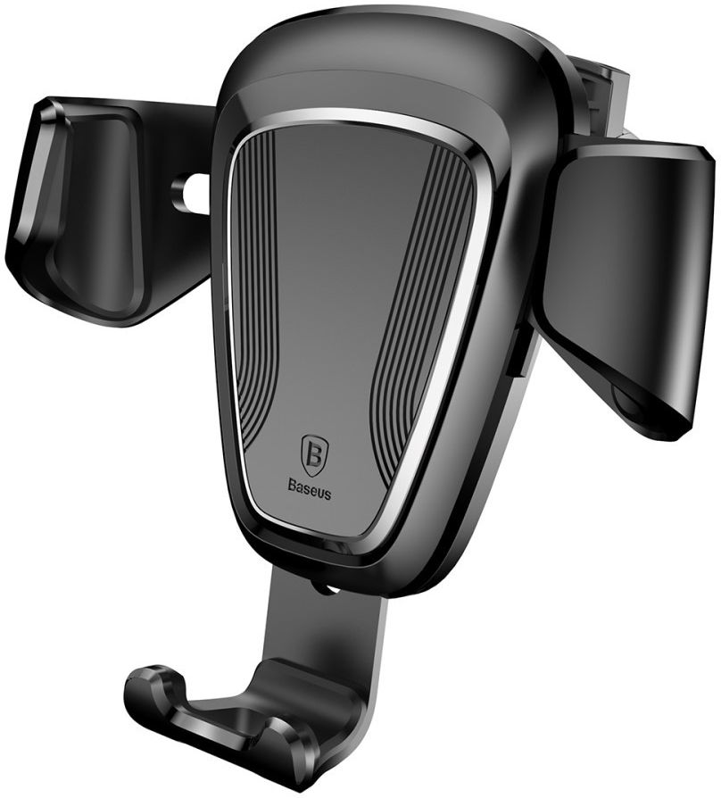Baseus Gravity Universele Smartphone Ventilatierooster Houder Zwart afbeelding 1