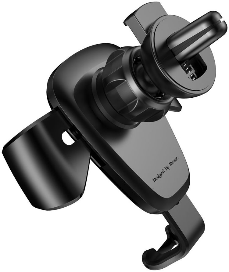 Baseus Gravity Universele Smartphone Ventilatierooster Houder Zwart afbeelding 5