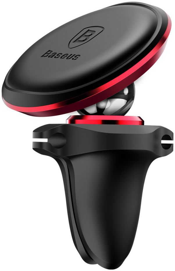 Baseus 360º Verstelbare Ventilatierooster Houder met Kabelclip Rood afbeelding 2