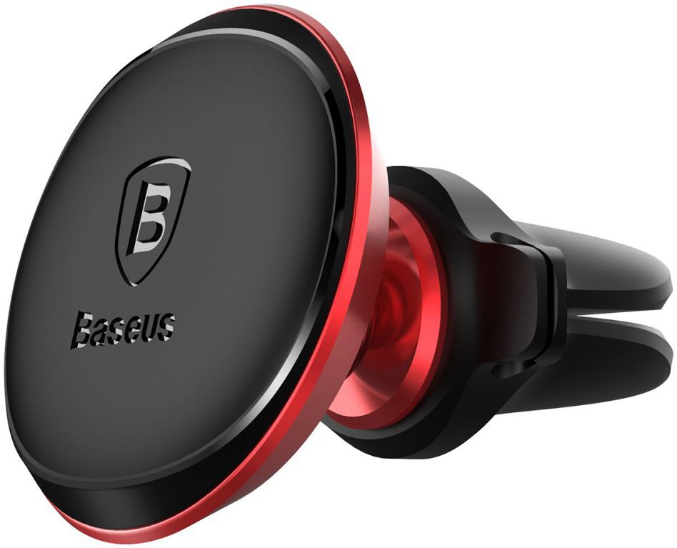 Baseus 360º Verstelbare Ventilatierooster Houder met Kabelclip Rood afbeelding 3