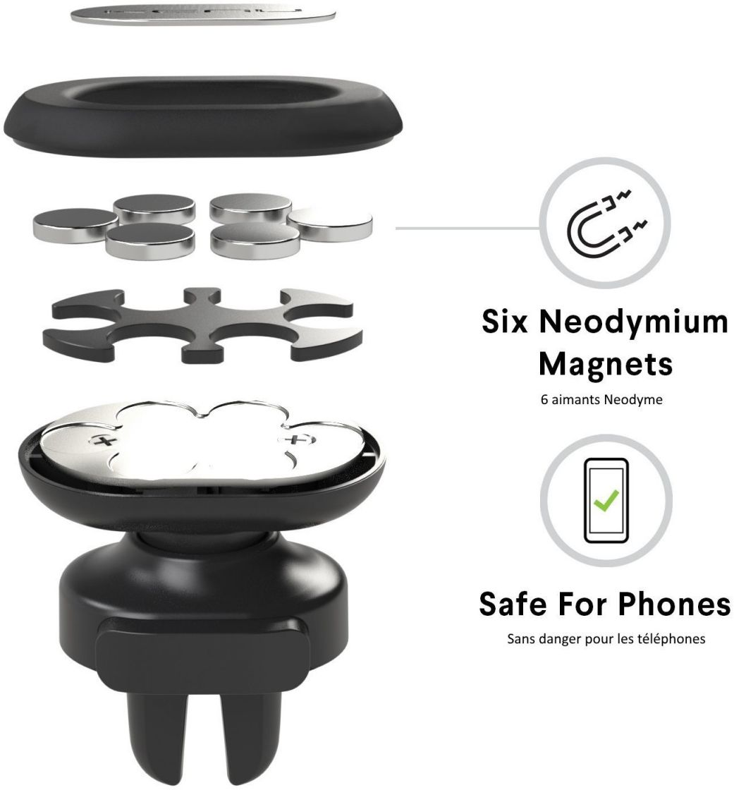 Kenu Airframe Magnetische Auto Universele Telefoonhouder Zwart afbeelding 2