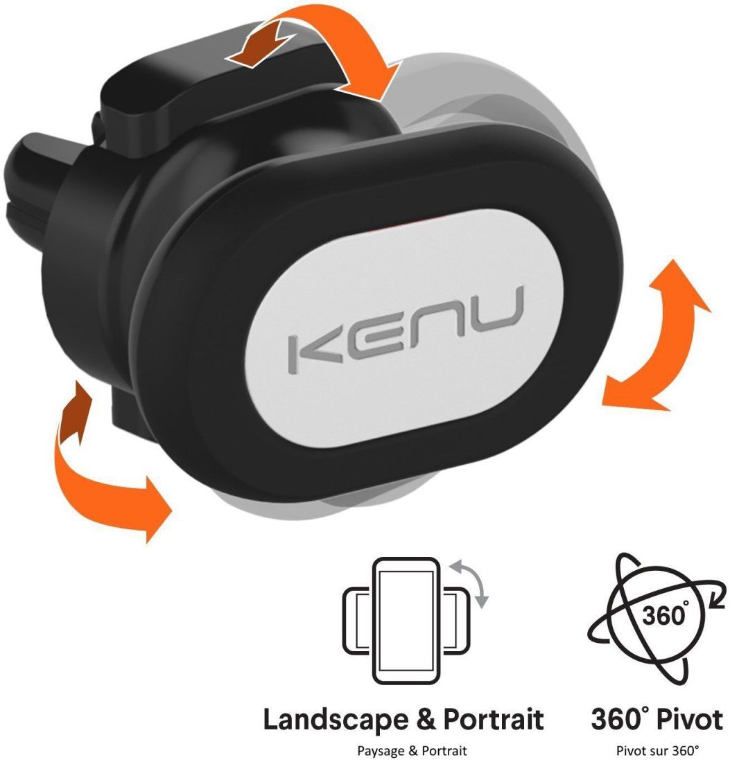 Kenu Airframe Magnetische Auto Universele Telefoonhouder Zwart afbeelding 4
