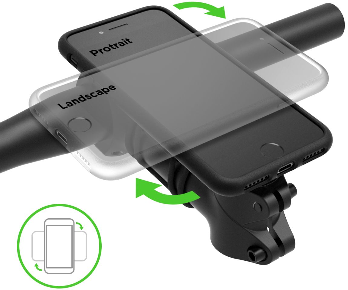 iOttie Active Edge Go Fietshouder met iPhone SE 2020 Hoesje Zwart afbeelding 2
