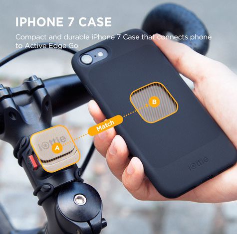 iOttie Active Edge Go Fietshouder met iPhone SE 2020 Hoesje Zwart afbeelding 3