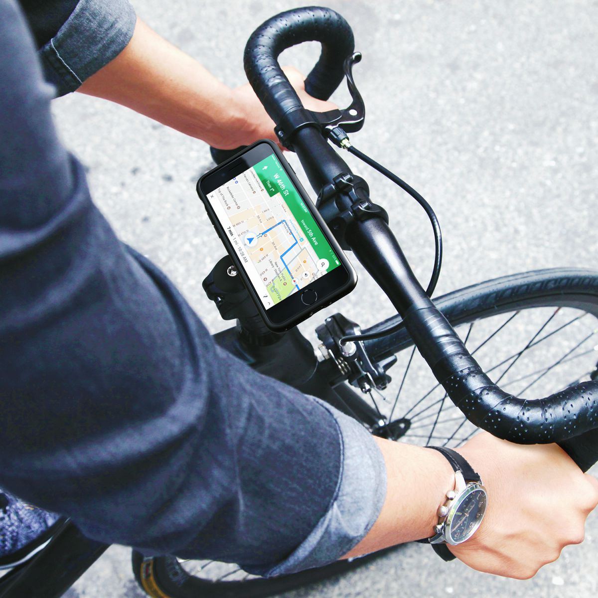 iOttie Active Edge Go Fietshouder met iPhone SE 2020 Hoesje Zwart afbeelding 9