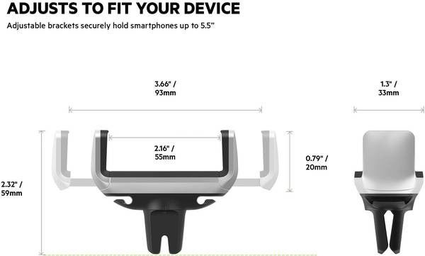 Belkin Universele Verstelbare Ventilatieroosterhouder voor Smartphones afbeelding 12