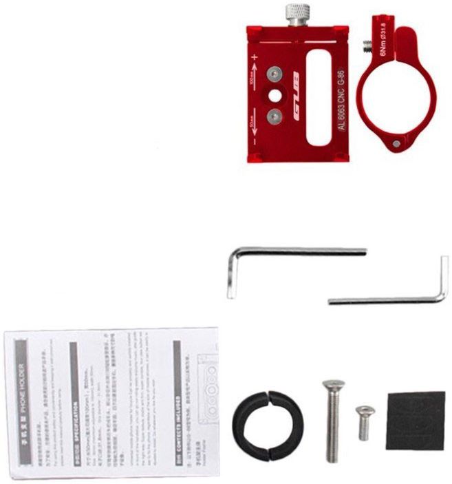 GUB G86 Universele Fiets Telefoonhouder voor Smartphone Rood afbeelding 9