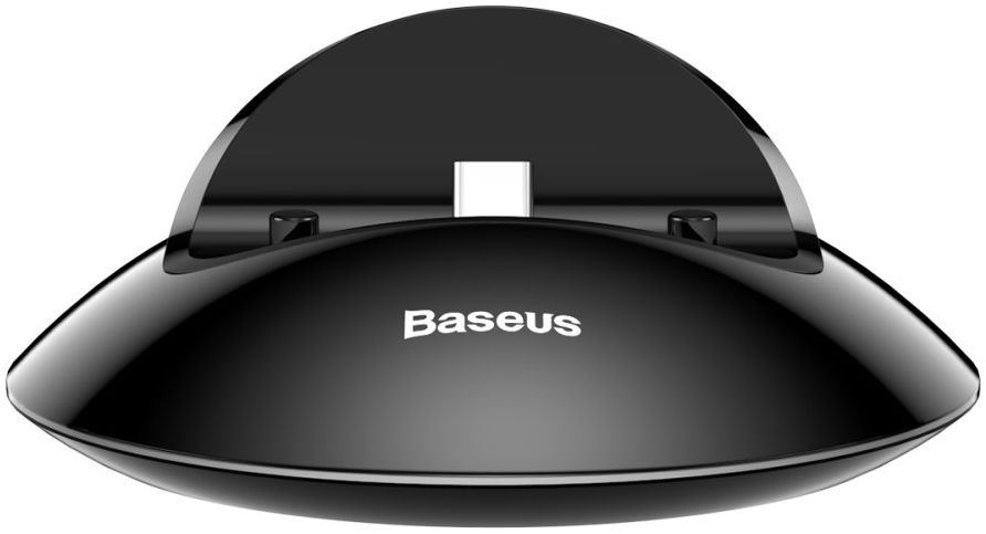 Baseus Northern Hemisphere Telefoonhouder met USB-C Oplader Zwart afbeelding 1